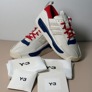 Y-3 Rivalry White withBlue and Red Highlights